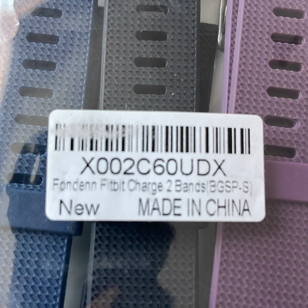 Fitbit Charge 2 Band Set - Black, Blue, Purple size small